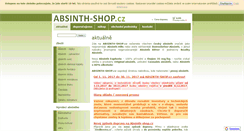 Desktop Screenshot of absinth-shop.cz