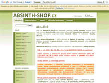 Tablet Screenshot of absinth-shop.cz